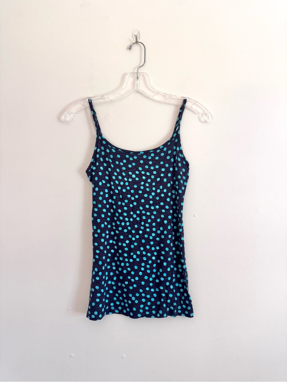 Loft Women's Navy Blue Polka Dot Cami XS